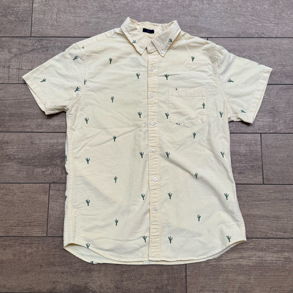 J. Crew Cactus Button-up (Slim)